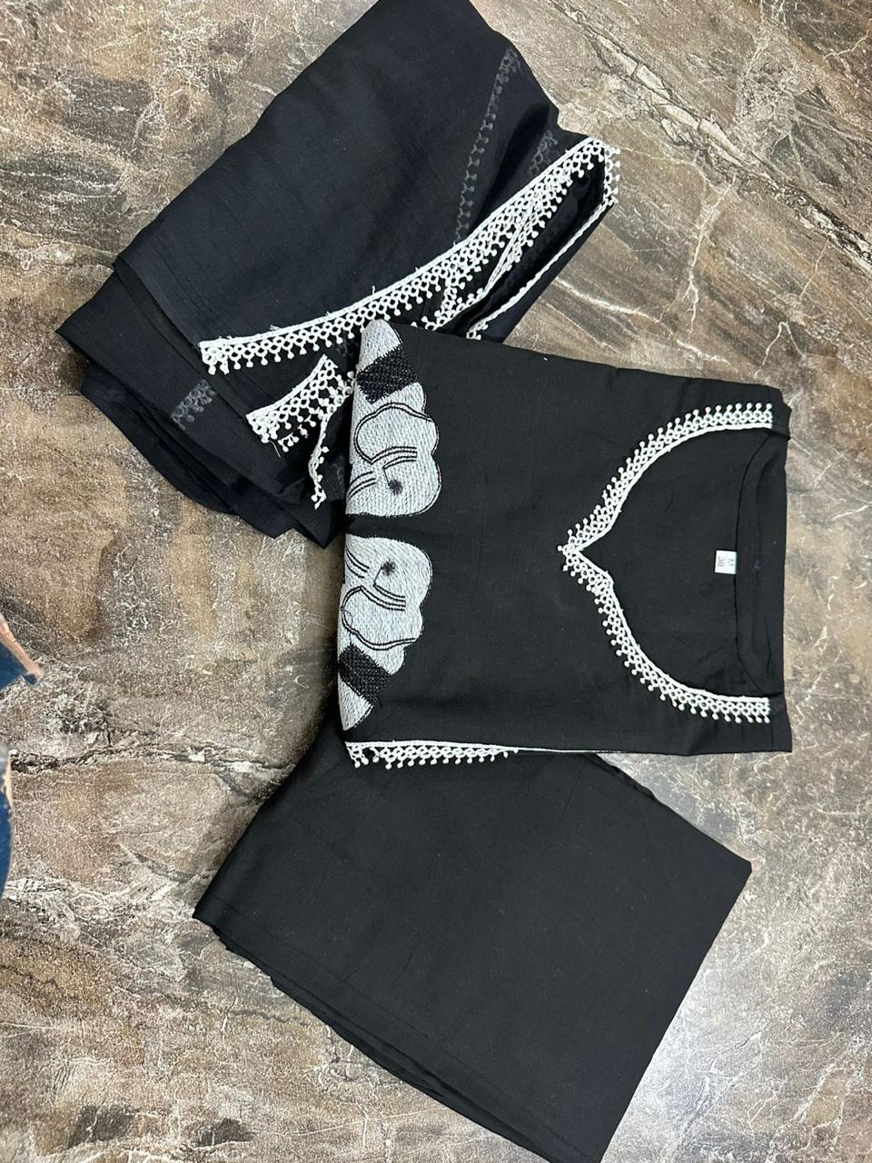 JKM0014 Beautiful Cotton Kurti Set with Dupatta