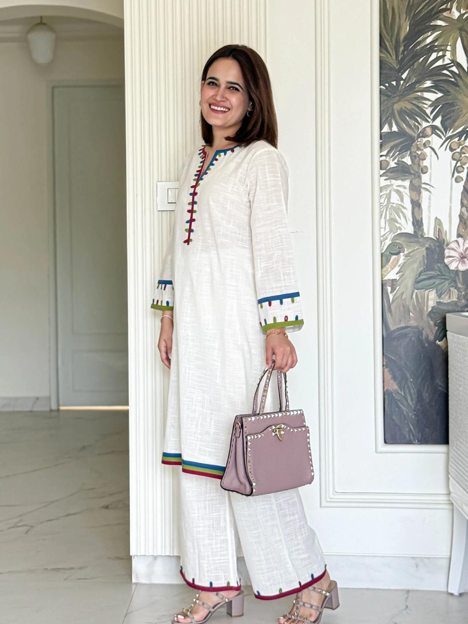JKM0015 Beautiful Cotton Kurti Set with Dupatta