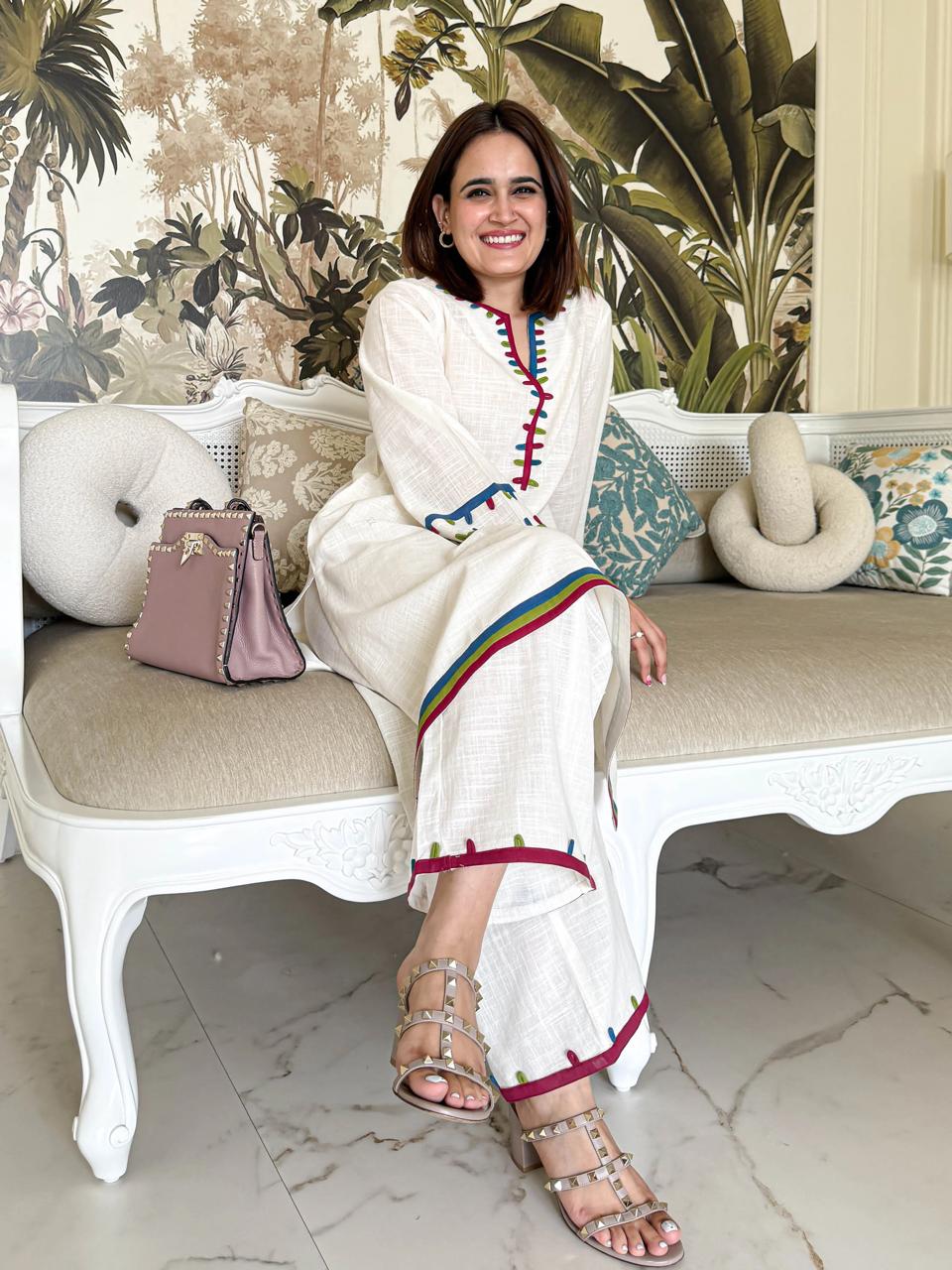 JKM0015 Beautiful Cotton Kurti Set with Dupatta