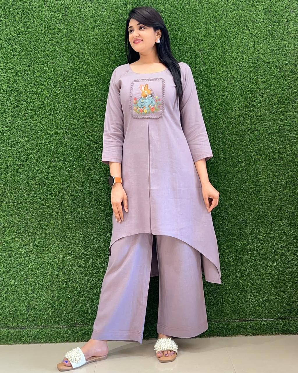 JKM0019 Beautiful Cotton Kurti and Pant Set