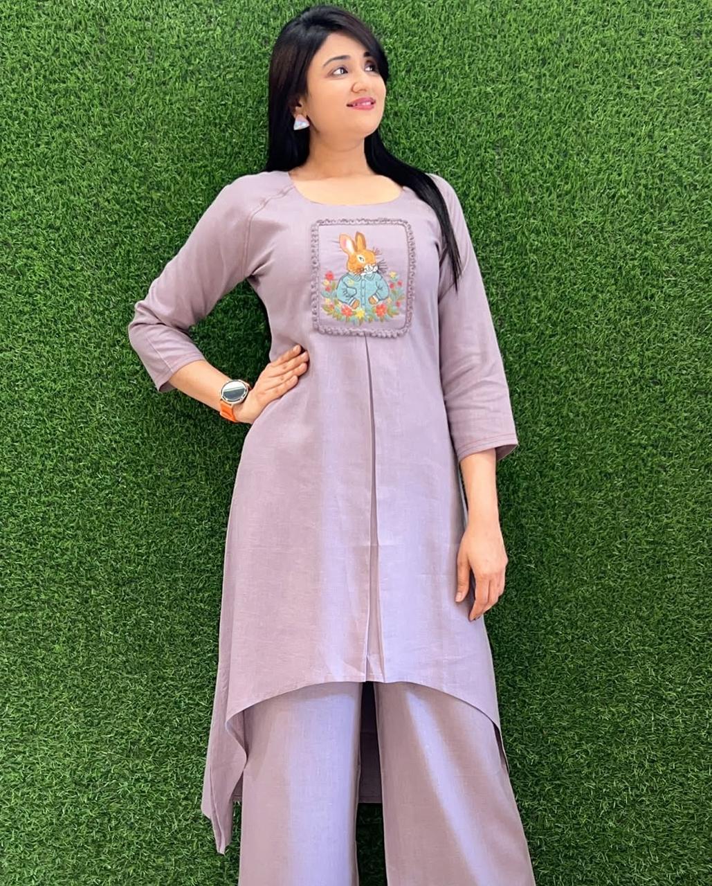 JKM0019 Beautiful Cotton Kurti and Pant Set