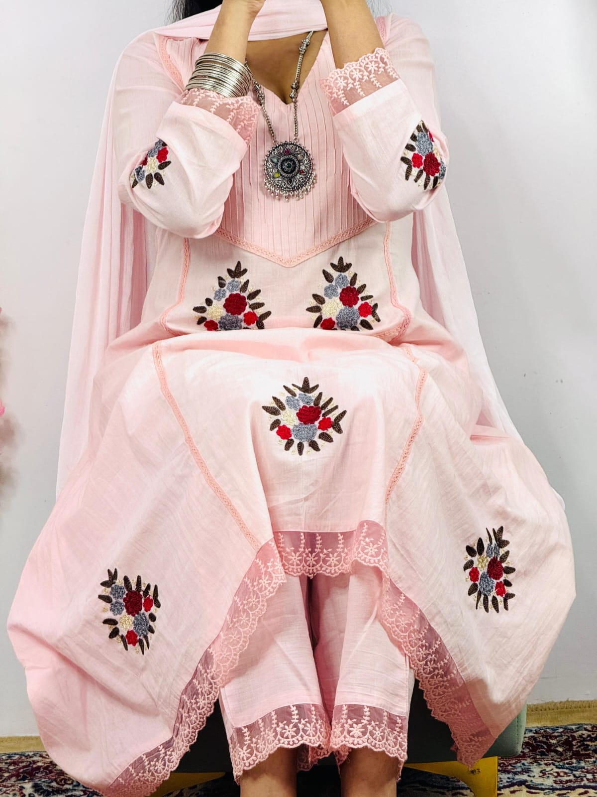 JKM0023 Beautiful Cotton Kurti and Pant Set