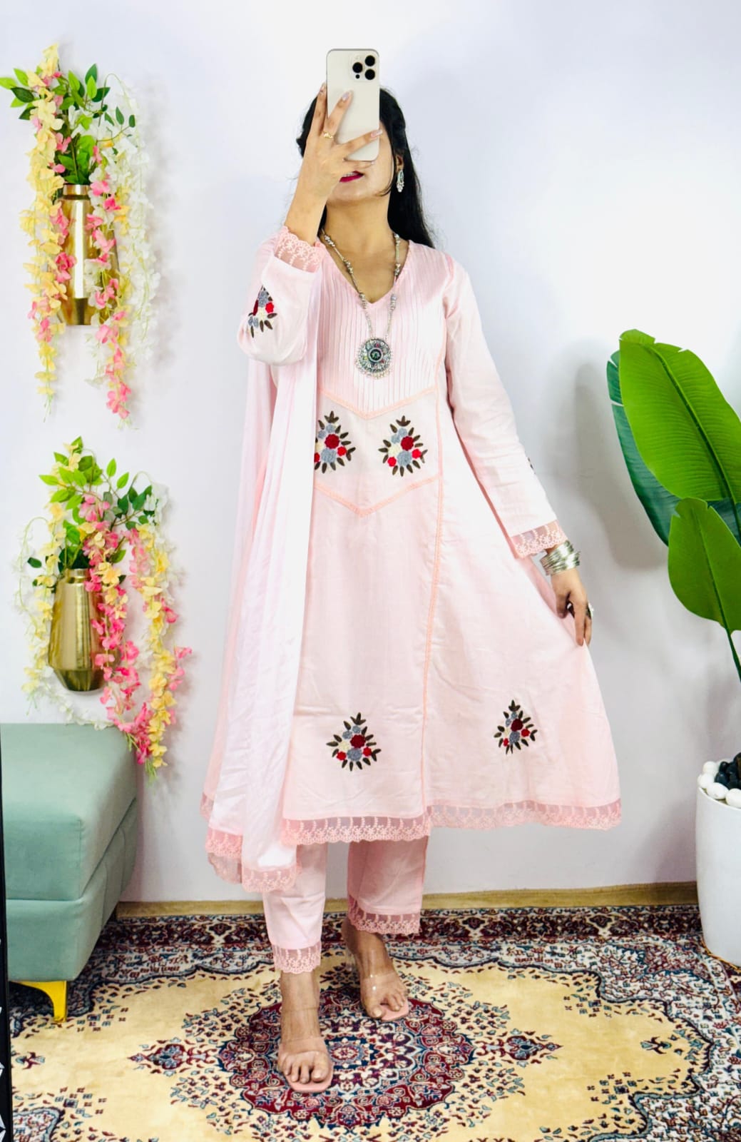 JKM0023 Beautiful Cotton Kurti and Pant Set