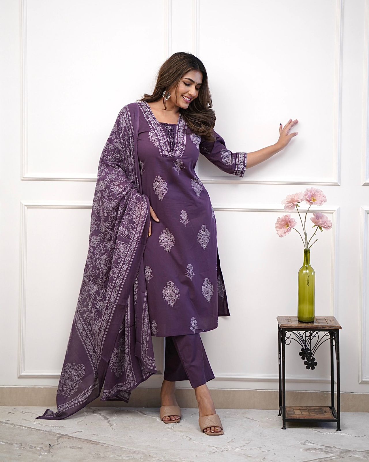 PRD0070 NEW READY TO WEAR COLLECTION 3 PIECE FANCY PRINTED KURTI WITH BEAUTIFUL DUPATTA AND BOTTOM