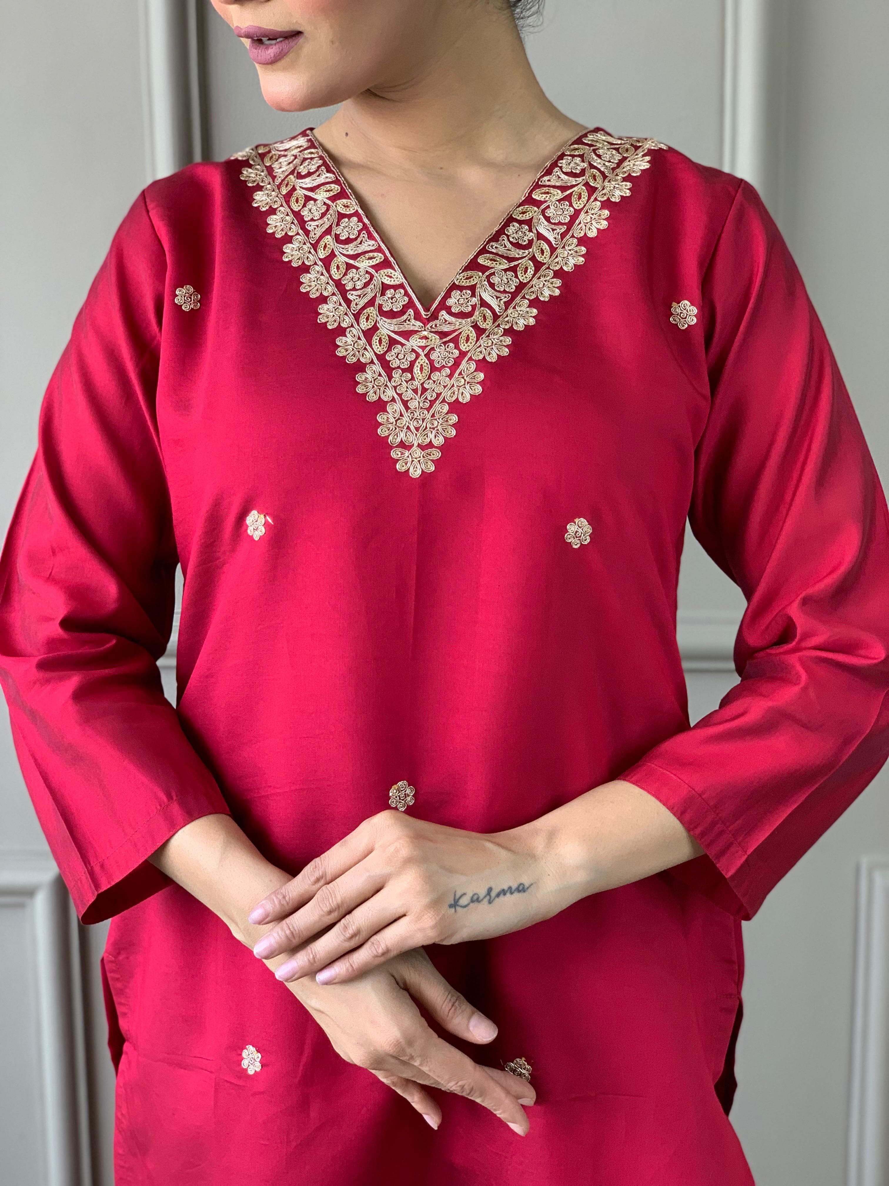 PRD0074  New trendy kurti dupatta and bottom set