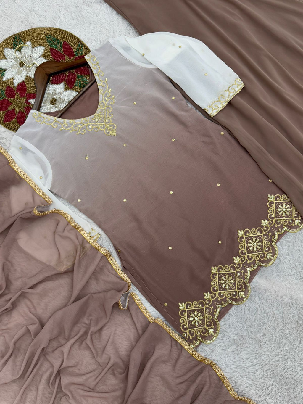 PRD0086 PRESERNTING NEW READY TO WEAR COLLECTION WITH EMBROIDERY WORK TOP - PLAZZO WITH DUPATTA