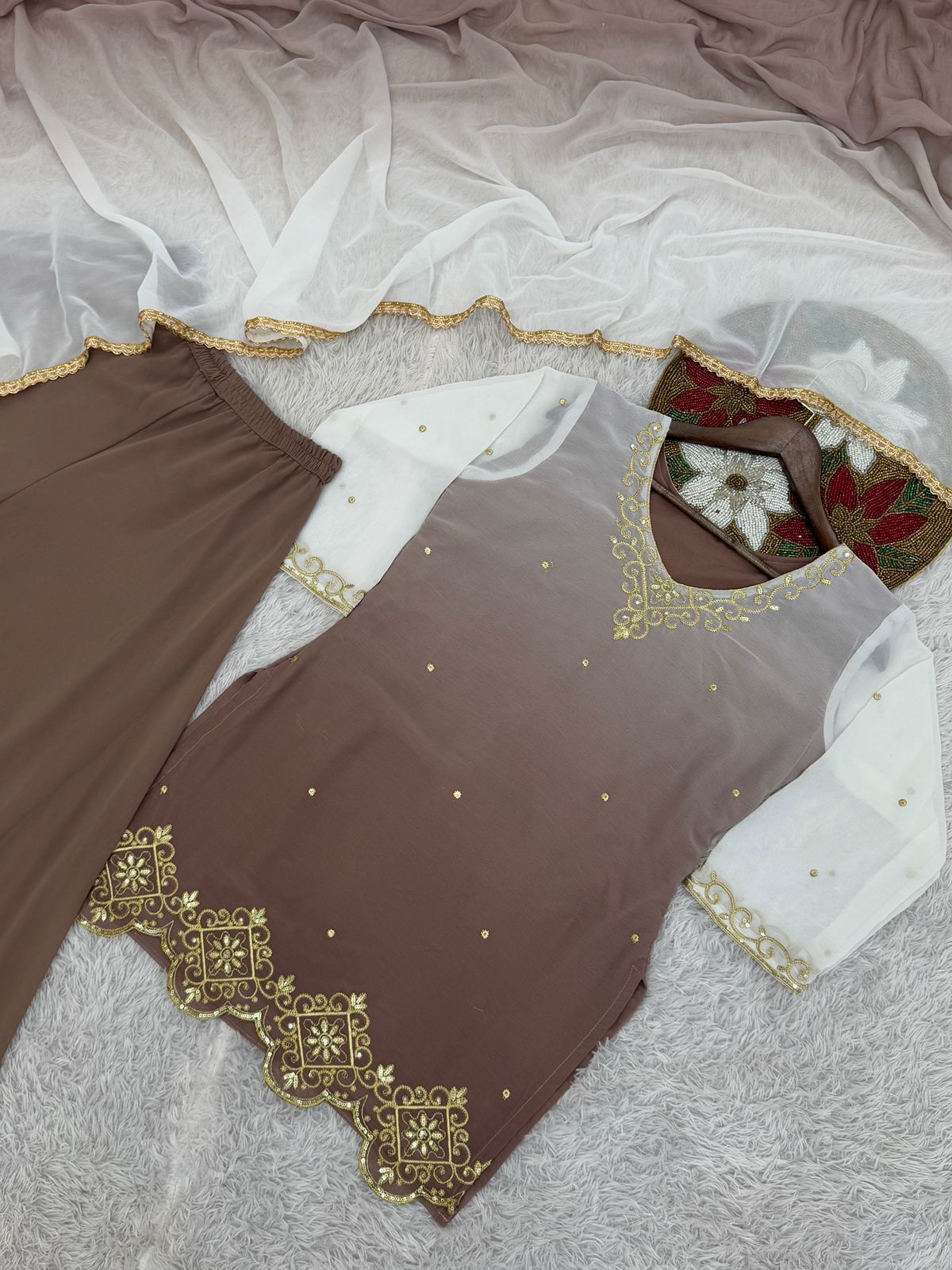 PRD0086 PRESERNTING NEW READY TO WEAR COLLECTION WITH EMBROIDERY WORK TOP - PLAZZO WITH DUPATTA