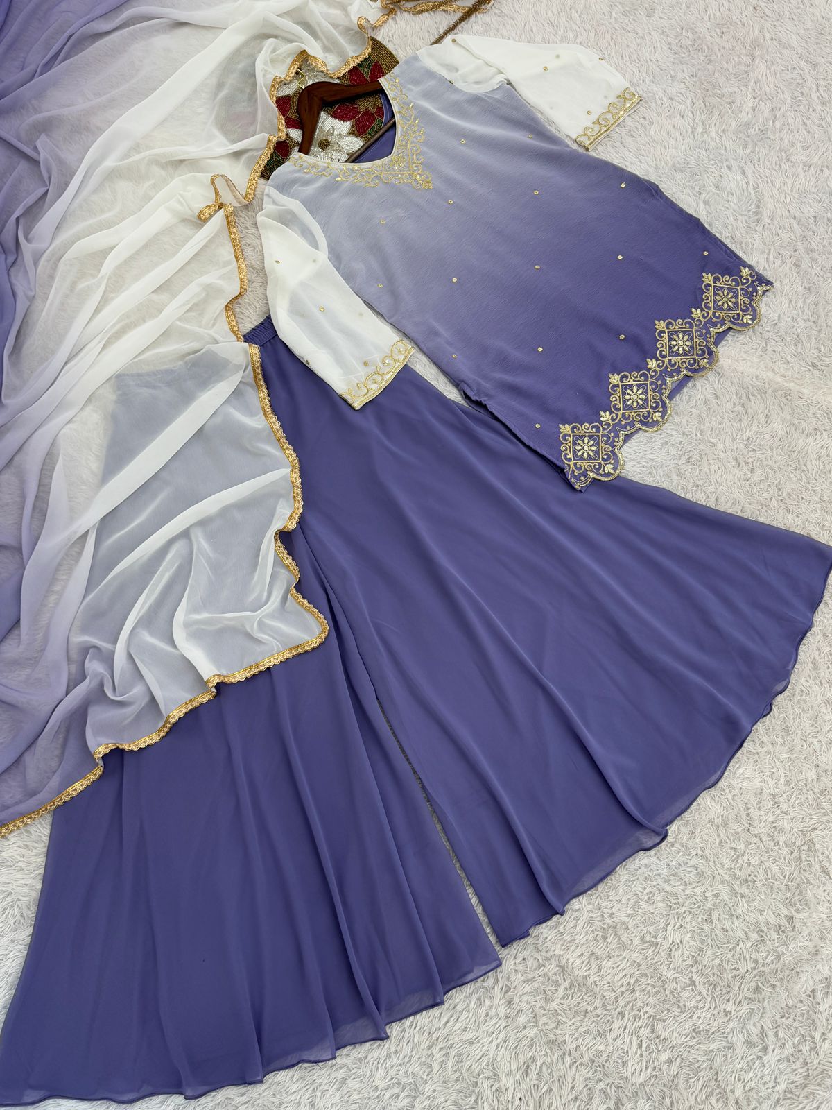 PRD0086 PRESERNTING NEW READY TO WEAR COLLECTION WITH EMBROIDERY WORK TOP - PLAZZO WITH DUPATTA