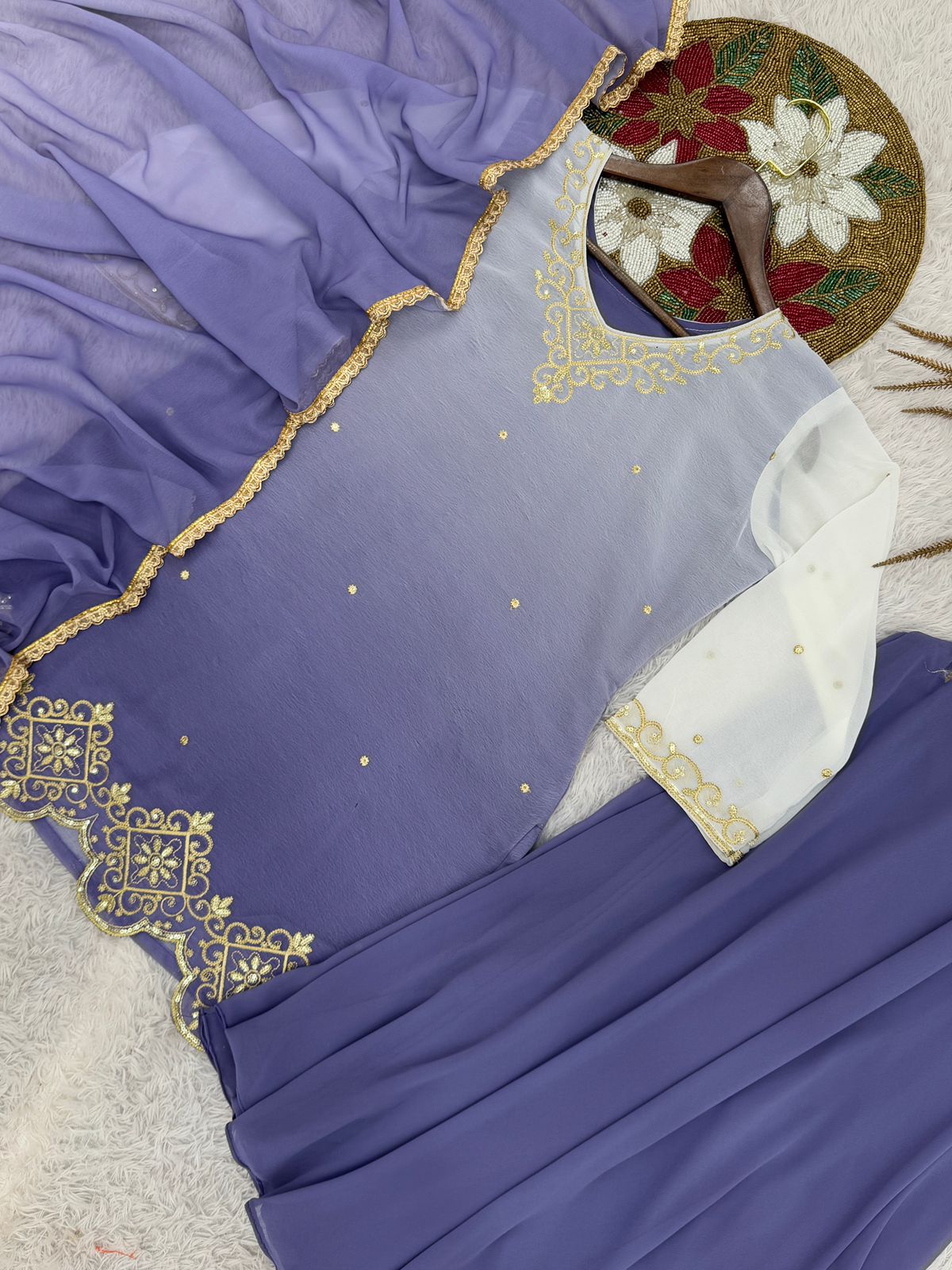 PRD0086 PRESERNTING NEW READY TO WEAR COLLECTION WITH EMBROIDERY WORK TOP - PLAZZO WITH DUPATTA