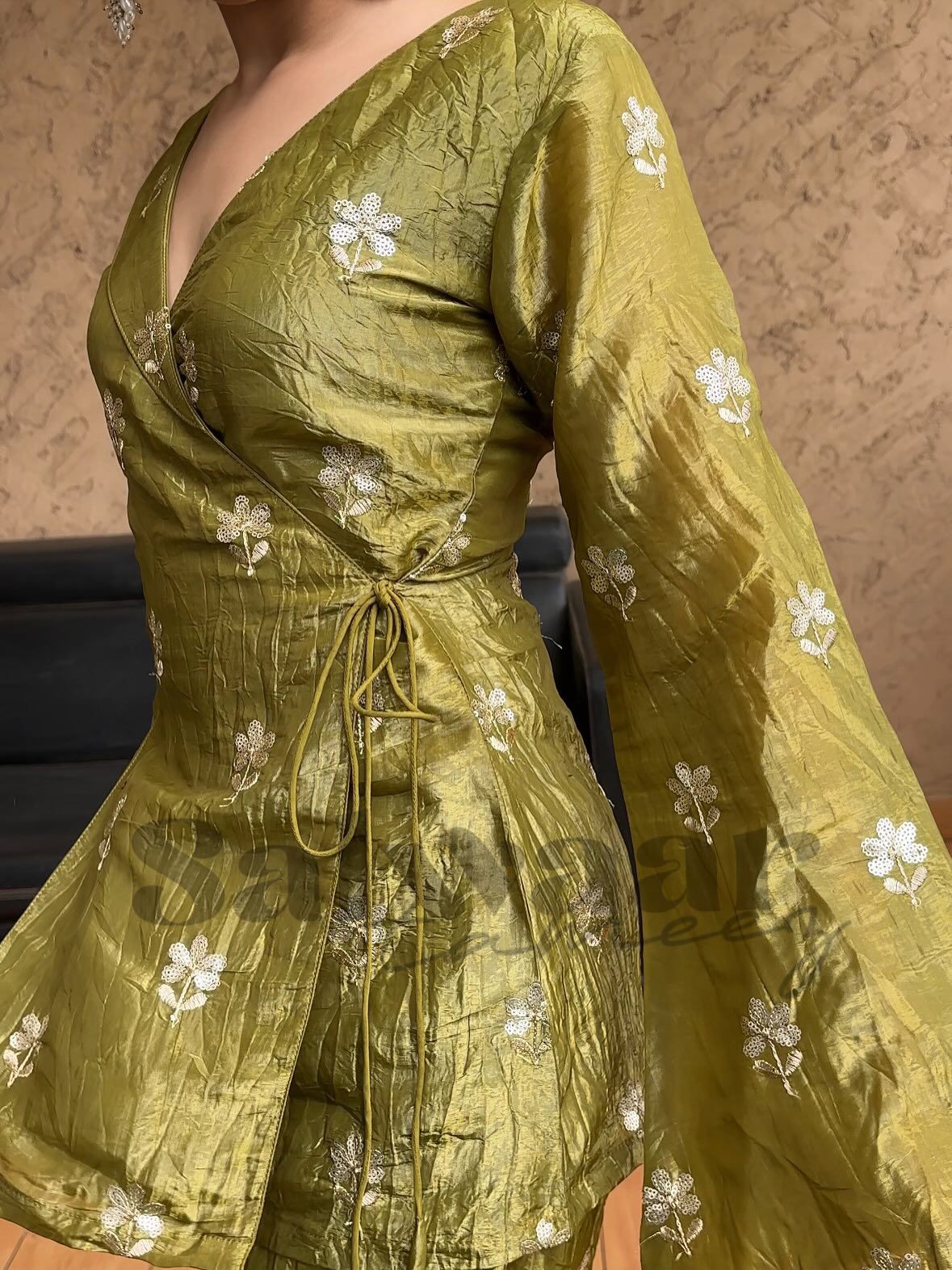 PRD0088 Presenting Trending Designer Top Palazzo With Dupatta Set