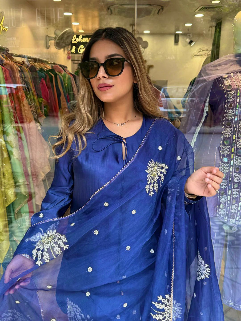 PRD0089 Presenting New Designer Collection In Natural Crepe Silk Top-Bottom And Dupatta Set Fully Stitched Ready To Wear