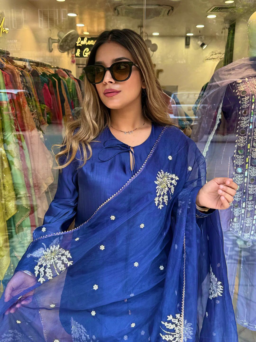 PRD0089 Presenting New Designer Collection In Natural Crepe Silk Top-Bottom And Dupatta Set Fully Stitched Ready To Wear