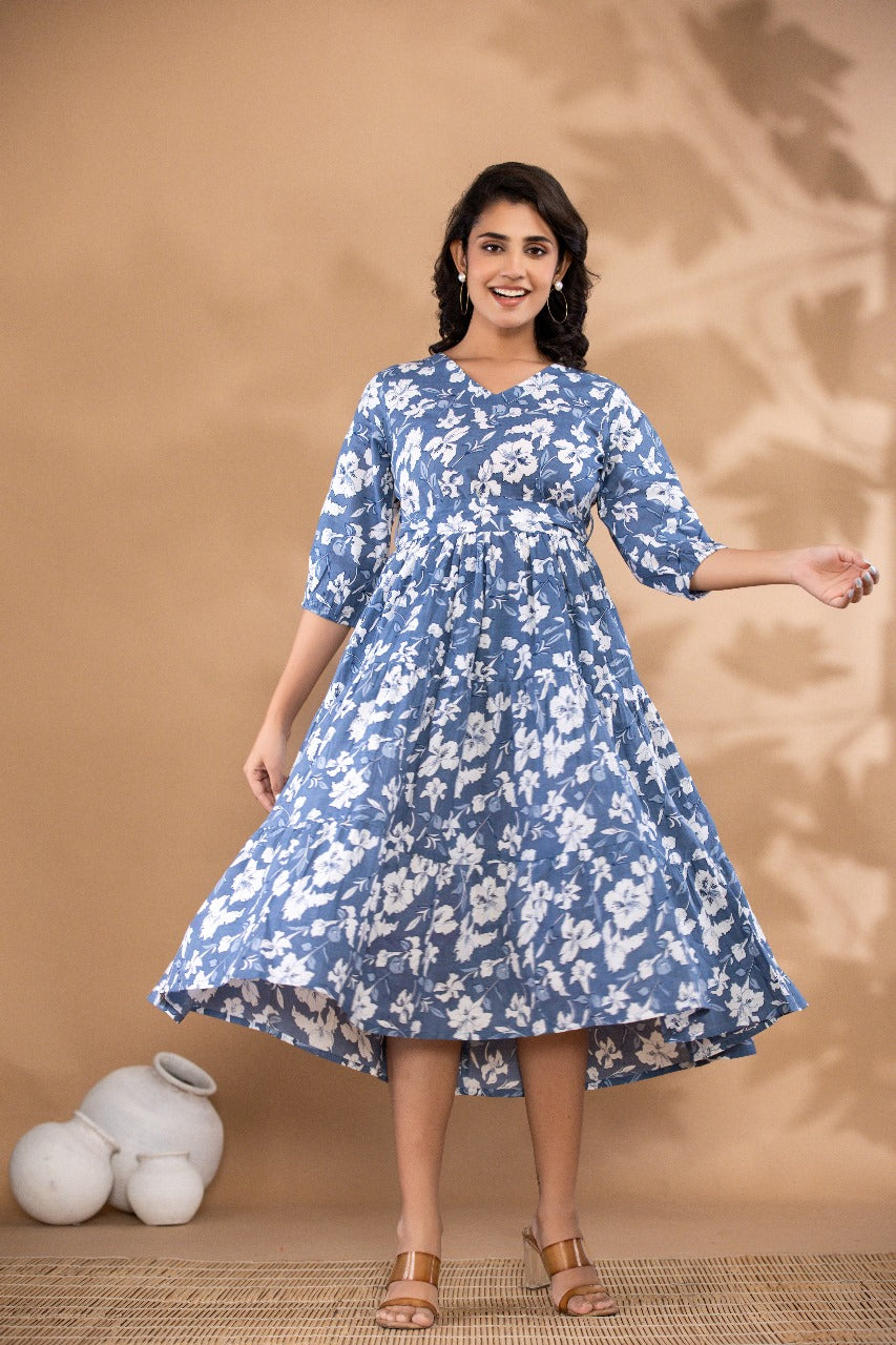 PRD0015 Export Quality Cotton Midi Dresses