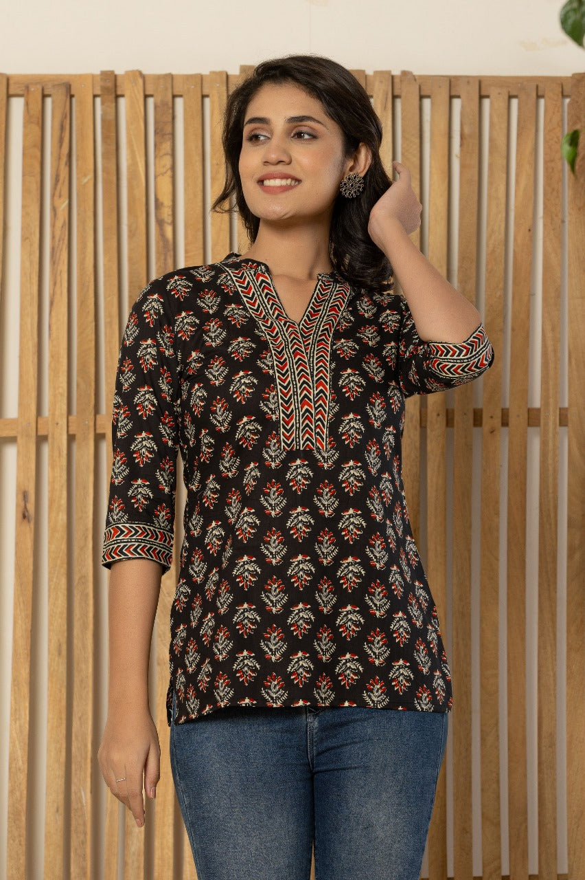RHS0017 Export Quality Cotton Short Kurtis