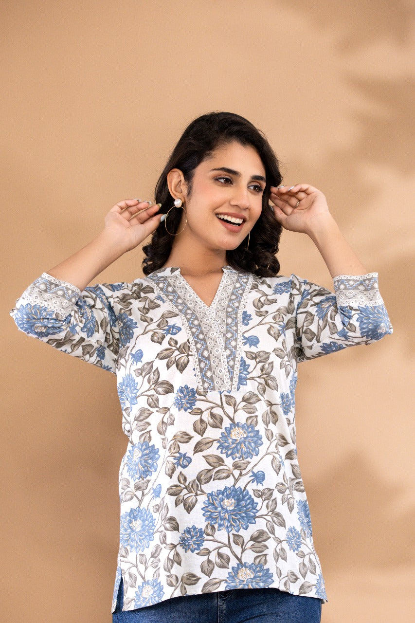 RHS0017 Export Quality Cotton Short Kurtis