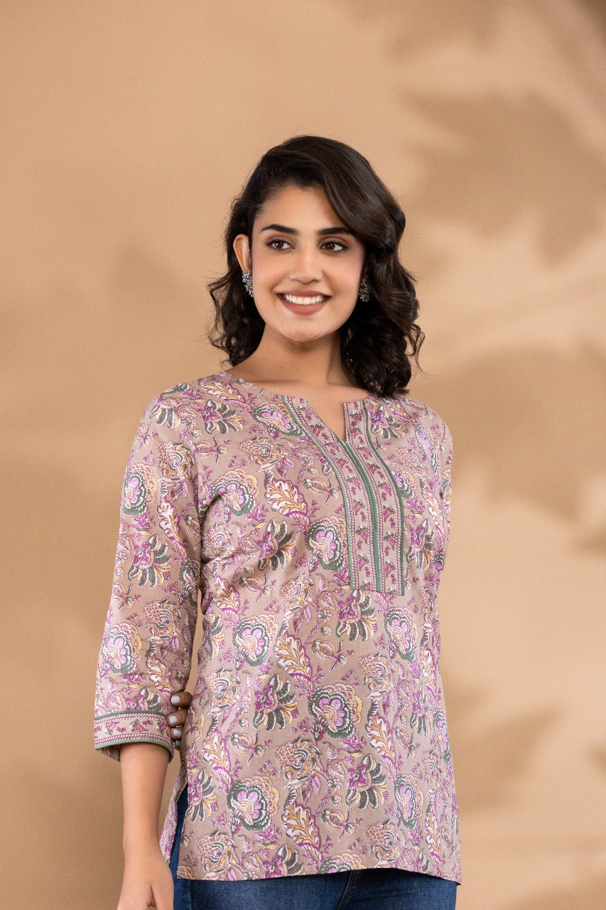 RHS0017 Export Quality Cotton Short Kurtis