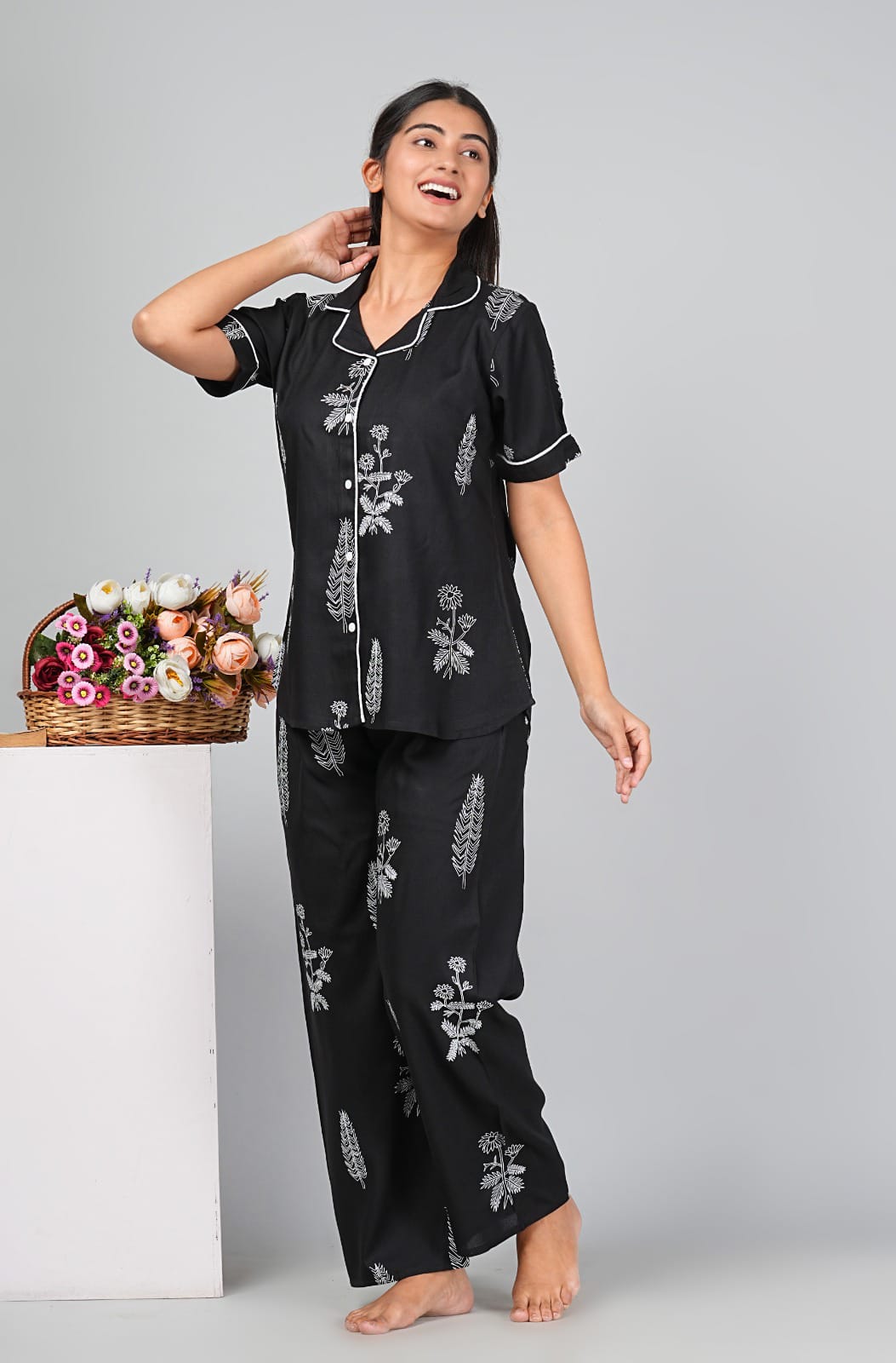 RHS0019 Export Quality Rayon Night Suits