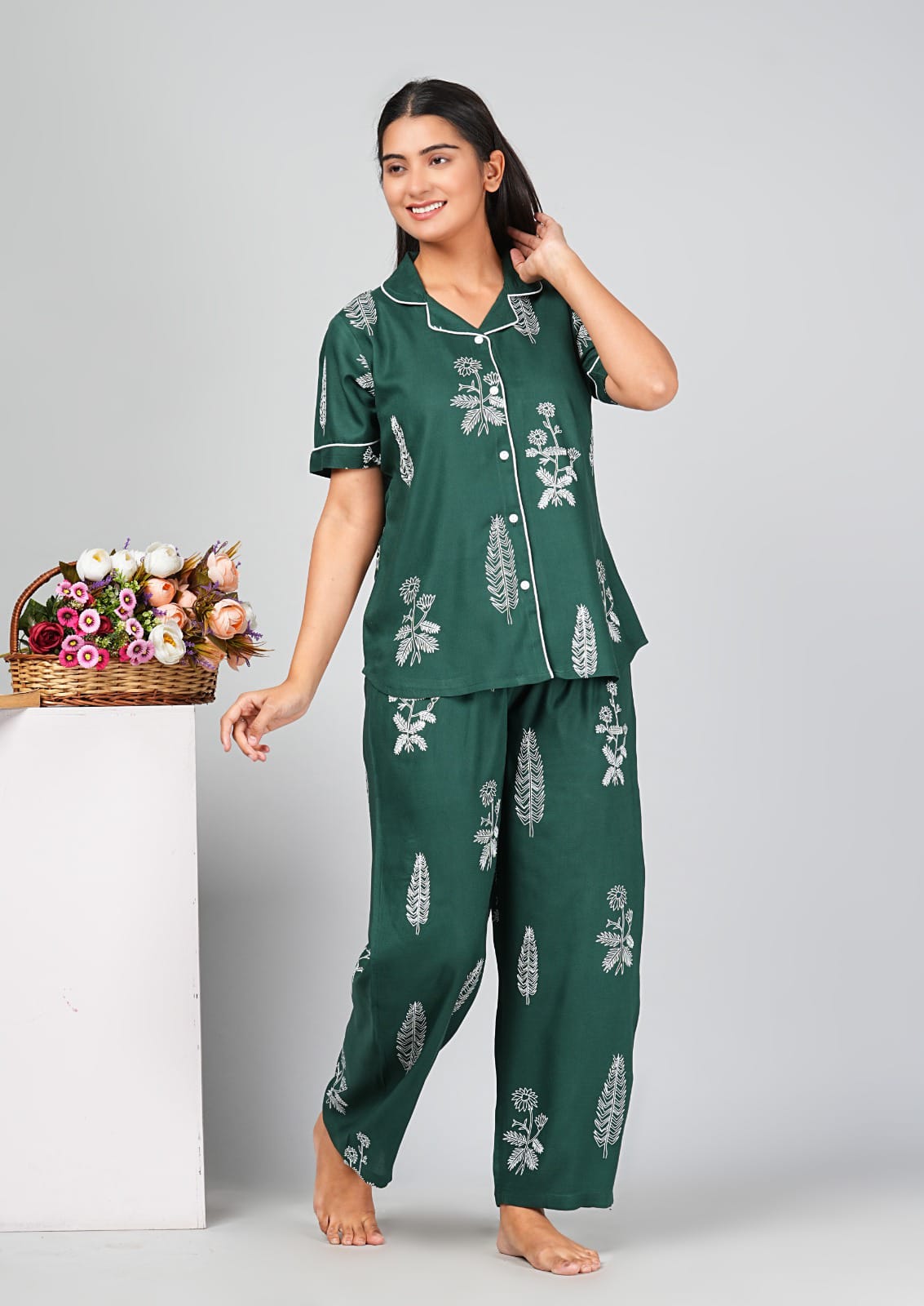 RHS0019 Export Quality Rayon Night Suits