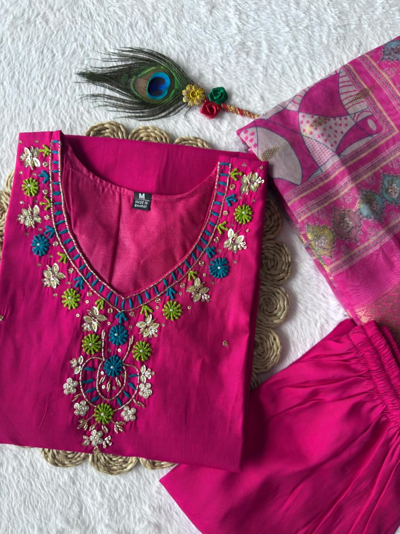 PRD00100 New Designers Kurti Pent Dupatta Set
