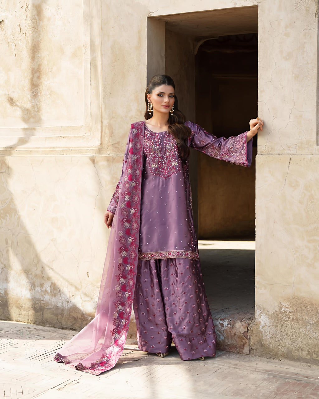 PRD00113 Presenting  New Designer Party Wear Look Top-Palazzo and Dupatta With Heavy Embroidery Work