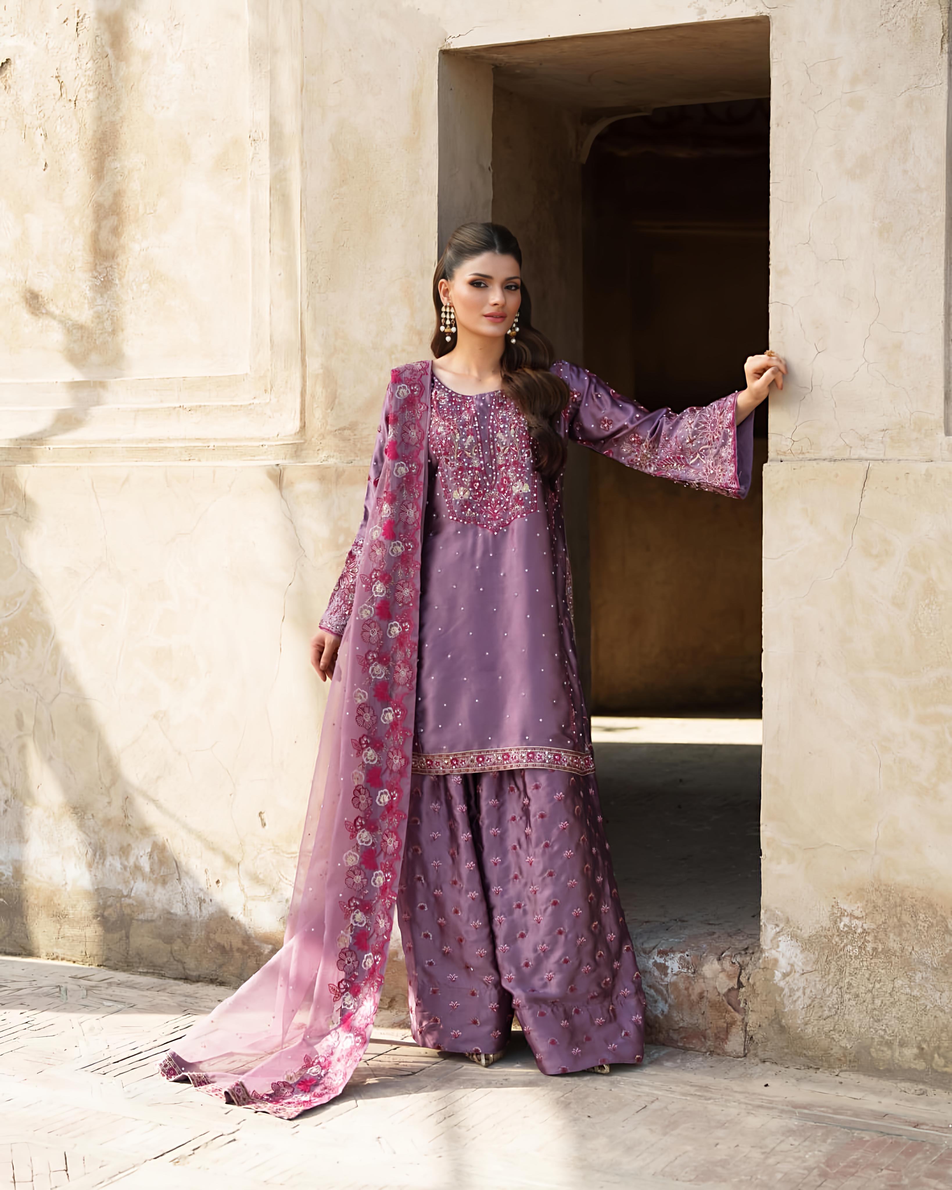 PRD00113 Presenting  New Designer Party Wear Look Top-Palazzo and Dupatta With Heavy Embroidery Work