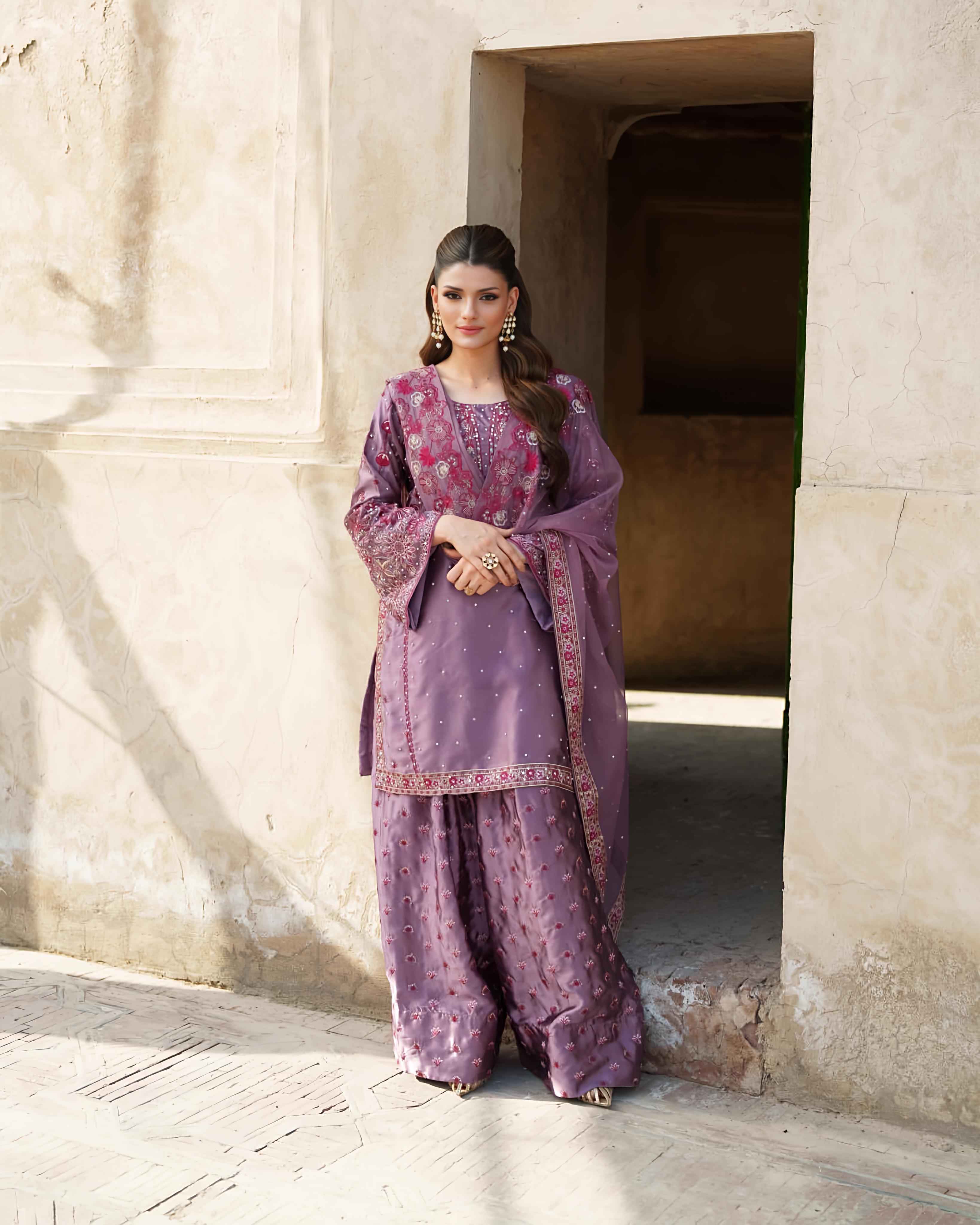 PRD00113 Presenting  New Designer Party Wear Look Top-Palazzo and Dupatta With Heavy Embroidery Work
