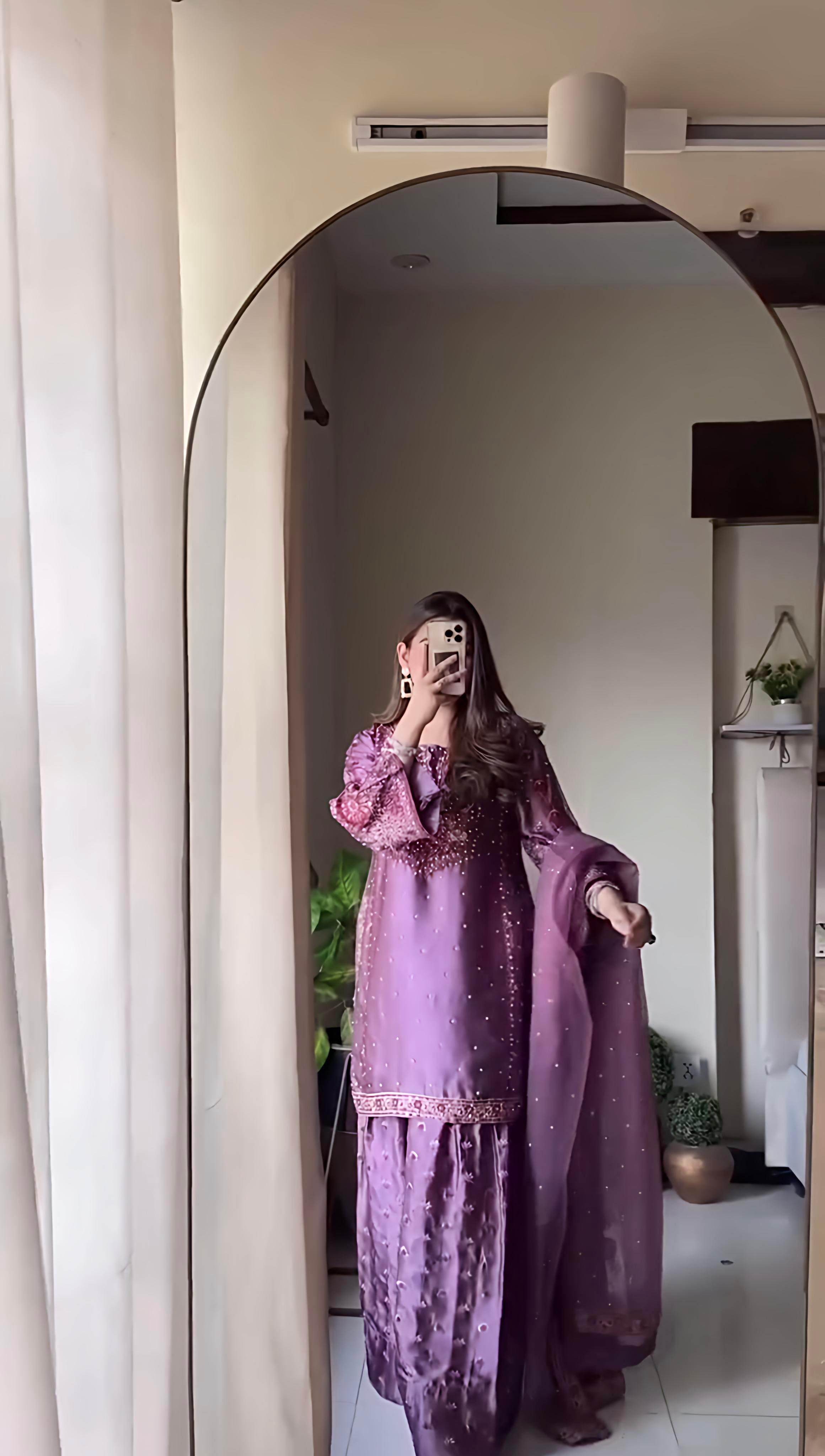 PRD00113 Presenting  New Designer Party Wear Look Top-Palazzo and Dupatta With Heavy Embroidery Work