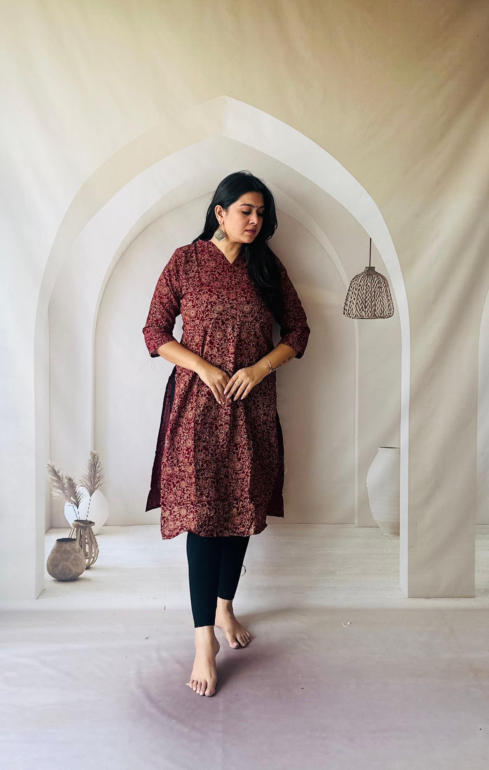 PRD00104 Premium Jaipuri Printed Kurti ( Kurti only)