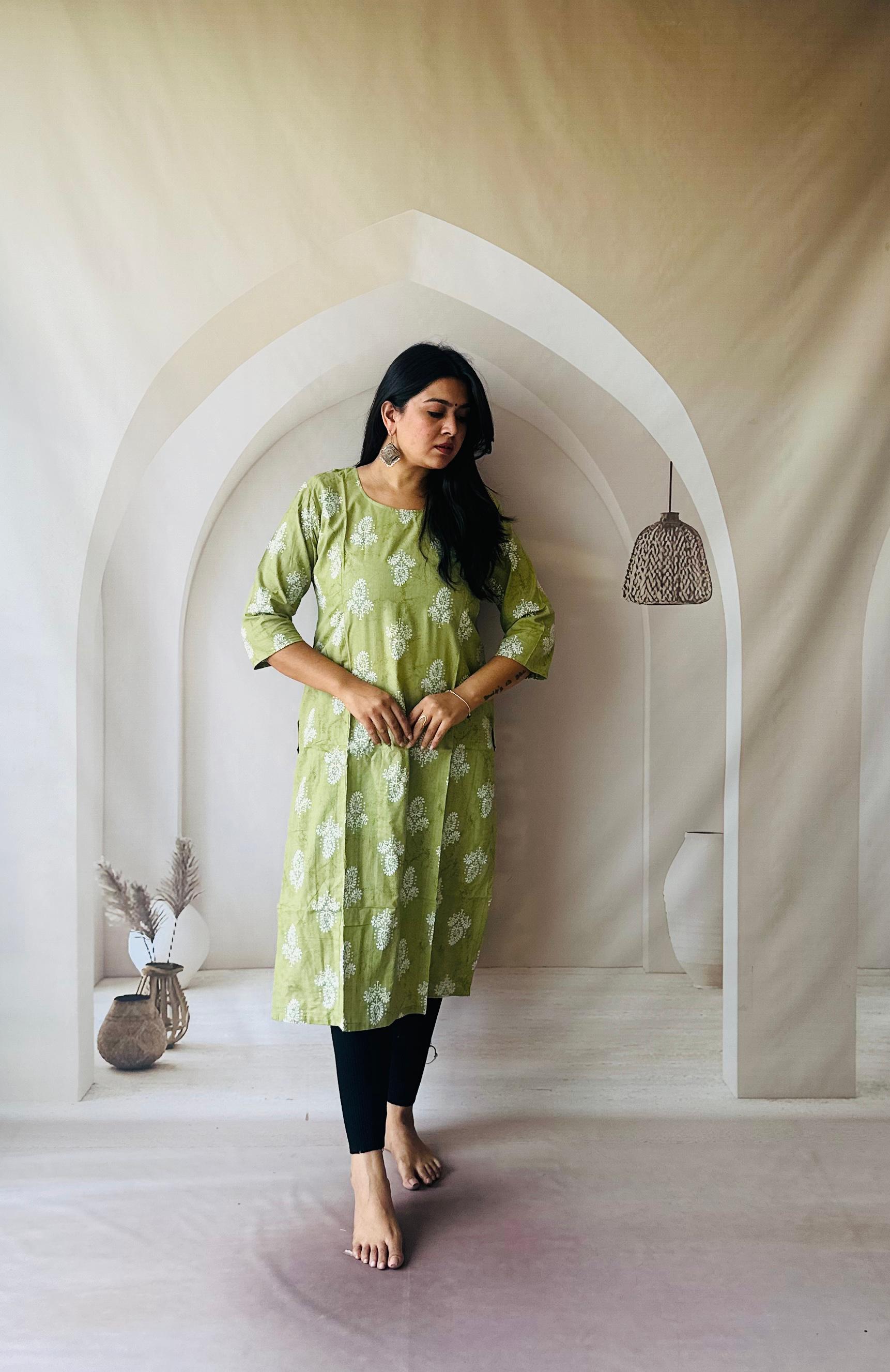 PRD00104 Premium Jaipuri Printed Kurti ( Kurti only)
