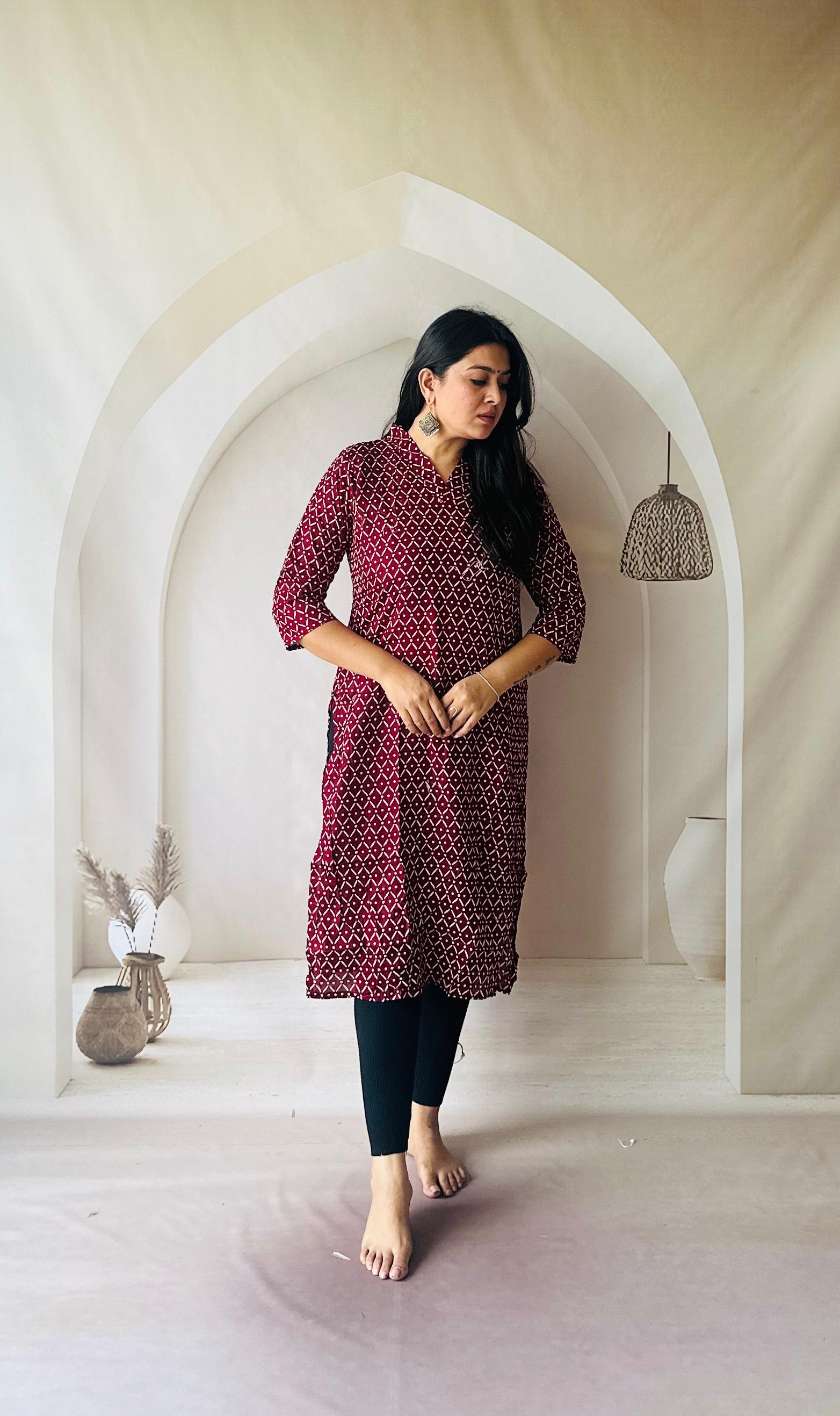 PRD00104 Premium Jaipuri Printed Kurti ( Kurti only)