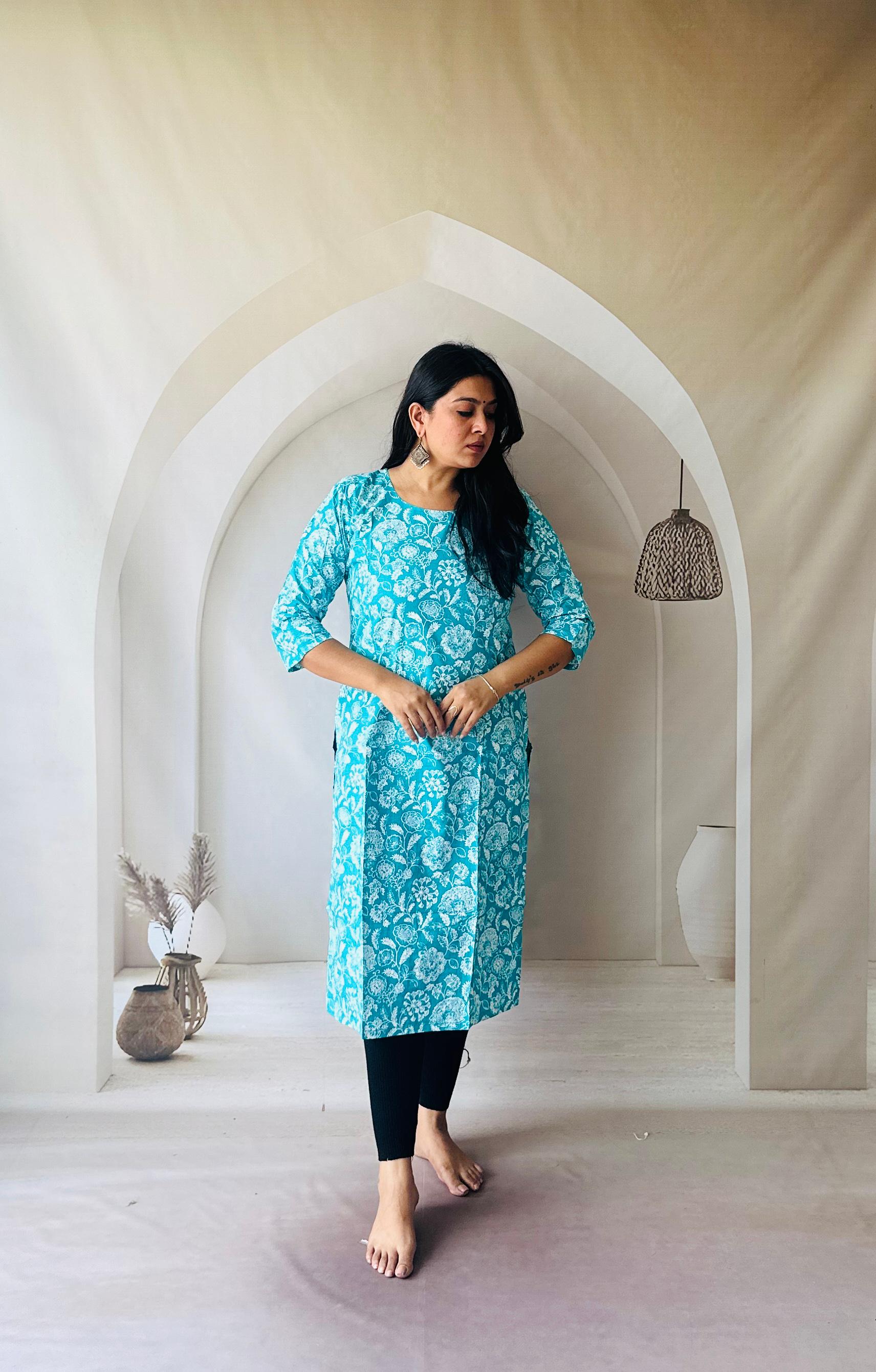PRD00104 Premium Jaipuri Printed Kurti ( Kurti only)