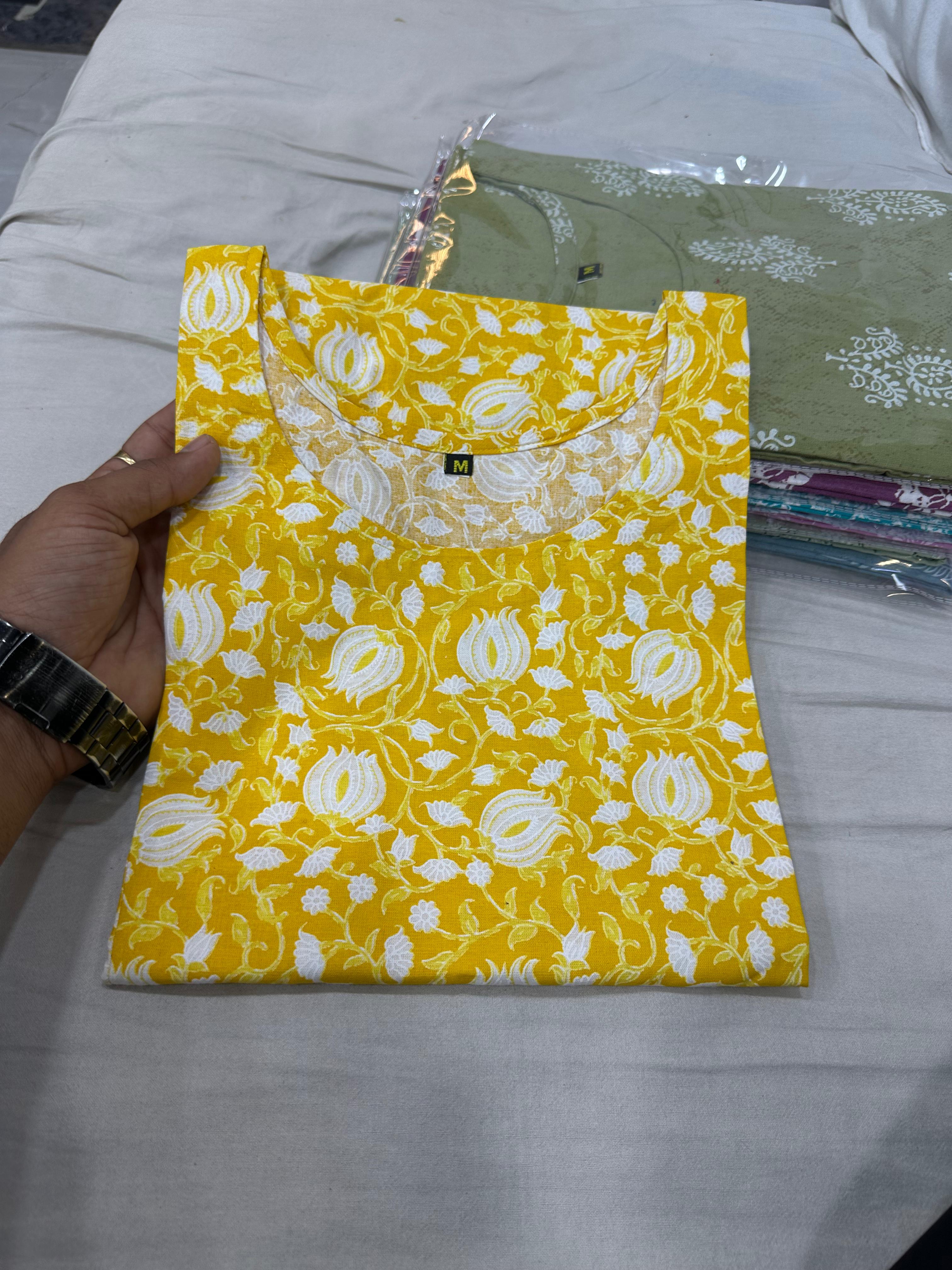 PRD00104 Premium Jaipuri Printed Kurti ( Kurti only)