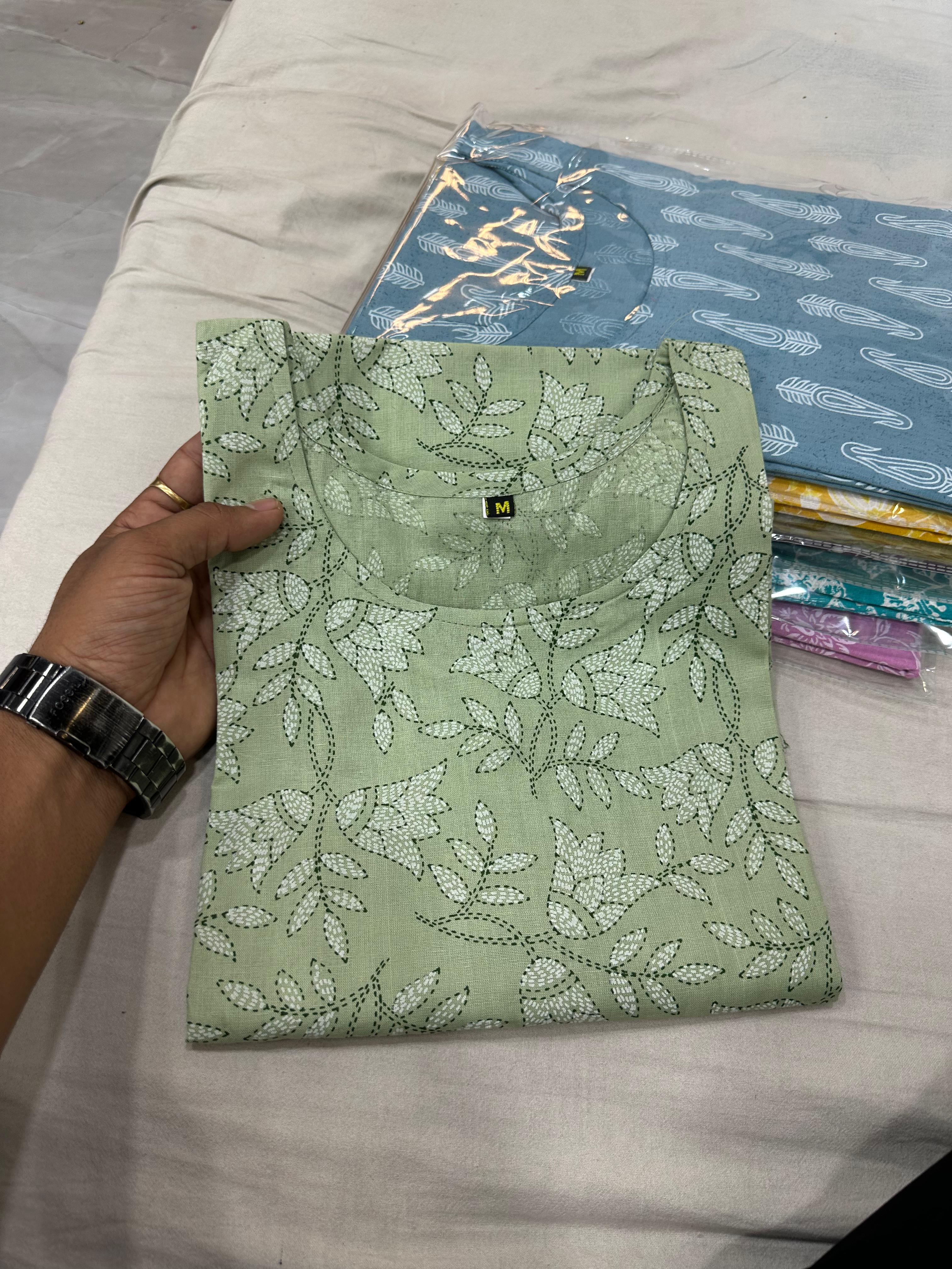 PRD00104 Premium Jaipuri Printed Kurti ( Kurti only)