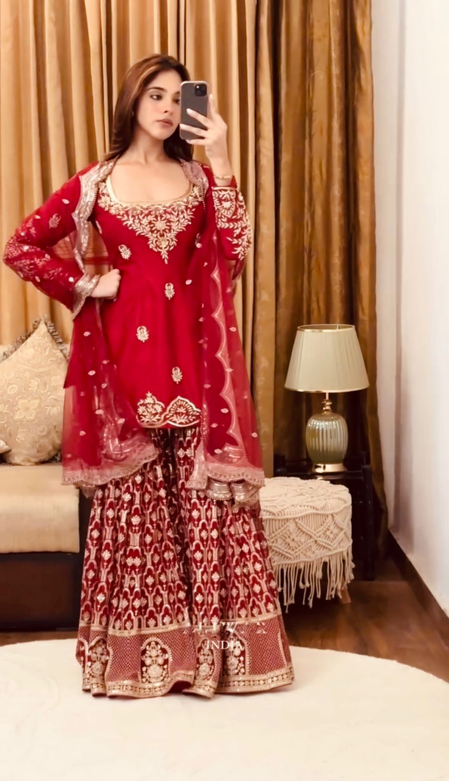 PRD00115  Launching New Designer Party Wear Look Fancy Top-Dupatta and Fully Stitched Sharara