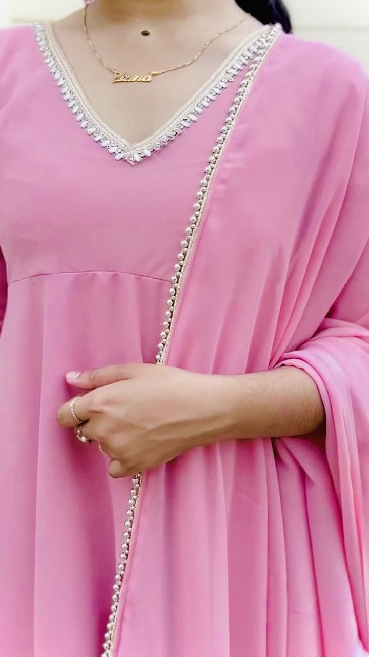 PRD00116  NEW PARTY WEAR LOOK GOWN, PLAZZO & DUPATTA SET