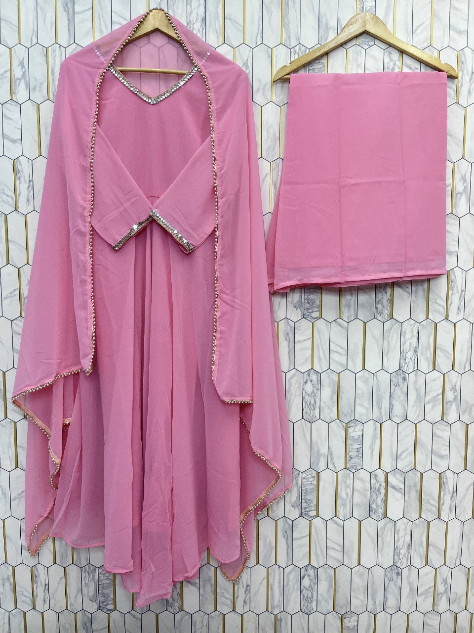 PRD00116  NEW PARTY WEAR LOOK GOWN, PLAZZO & DUPATTA SET
