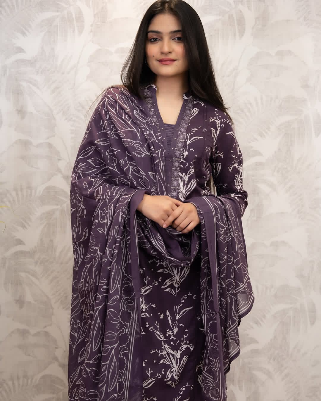 JKM0033 Pure fine Cotton fabric   Kurti with Pant with cotton 100-100 Dupatta