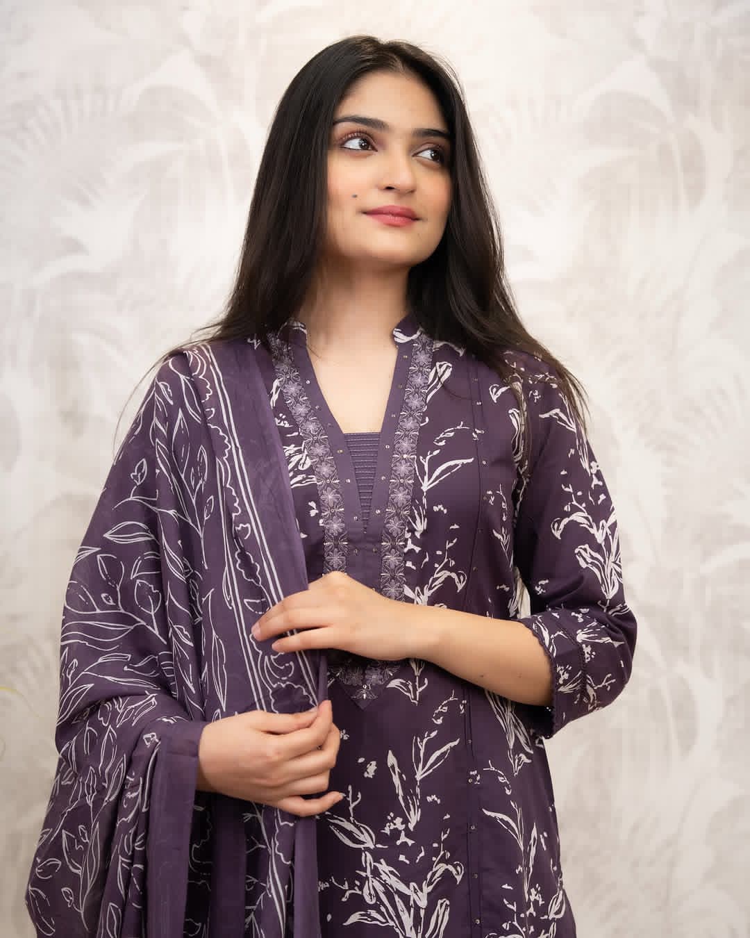 JKM0033 Pure fine Cotton fabric   Kurti with Pant with cotton 100-100 Dupatta