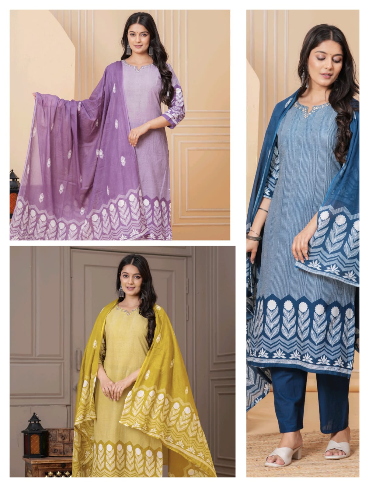 JKM0036 Featuring beautiful Heavy Suit Set which is beautifully decorated with handwork weaving and prints.