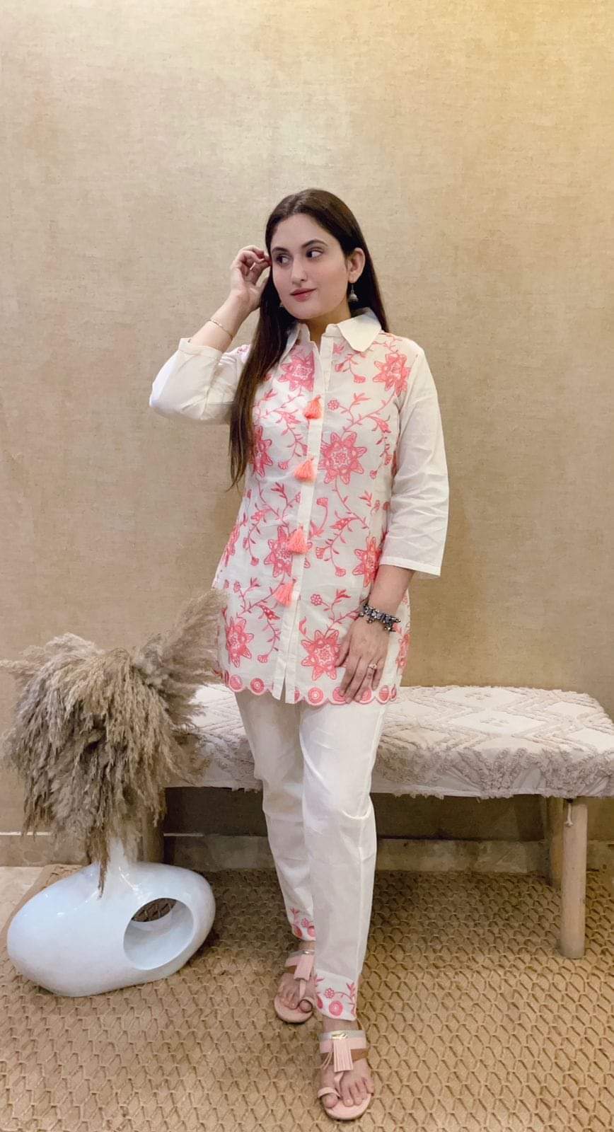 JKM0050 perfect summer wardrobe with the trendsetting and popular rayon two-piece sets at Soothing Summers in Rayon