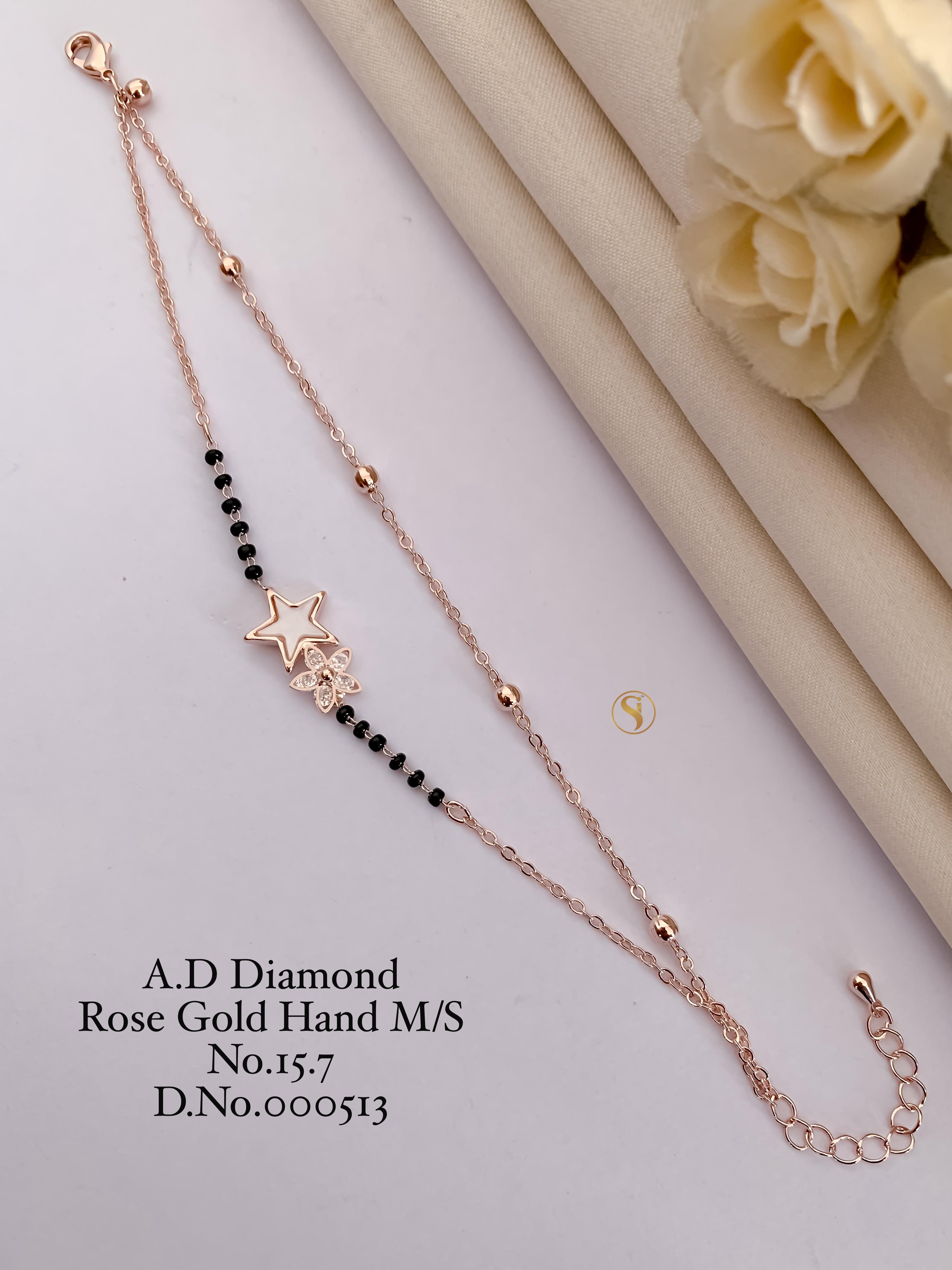 SI0019 PREMIUM A.D DIAMOND ROSE GOLD BRACELET