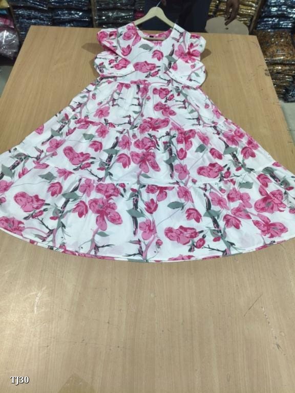 JKM0059 Pure Jaipur cotton beautifully printed gown