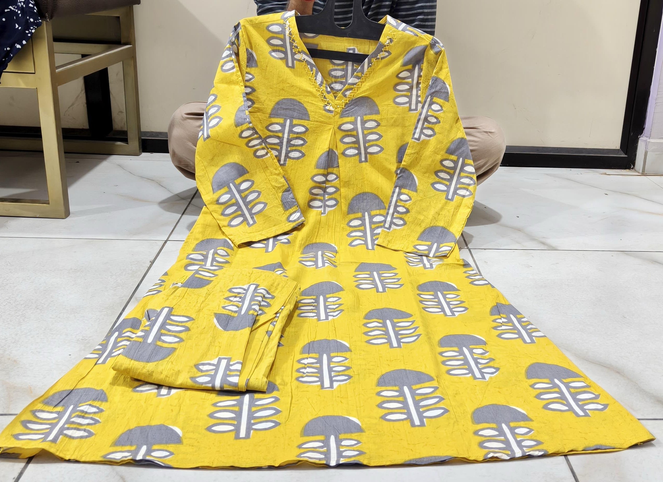 JKM0061 COTTON CO-ORD SET UP-N-DOWN