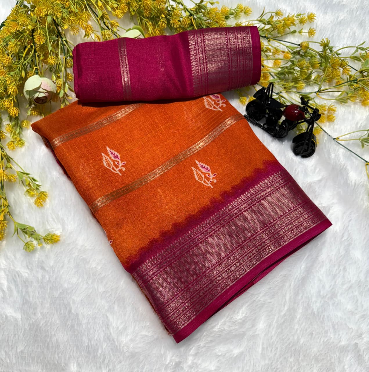 PRD00123  Premium georgette sari saree crafted from pure georgette silk