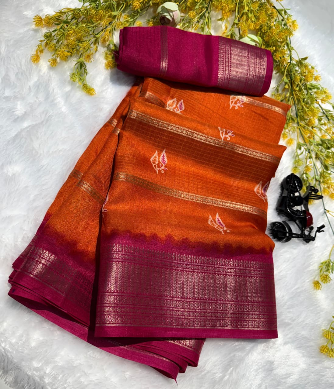 PRD00123  Premium georgette sari saree crafted from pure georgette silk