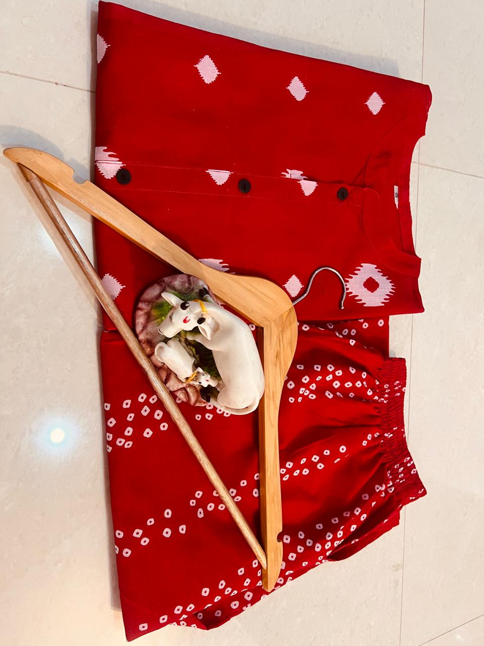 RHS0021  Premium Floral Fine cotton kurti Palazzo set