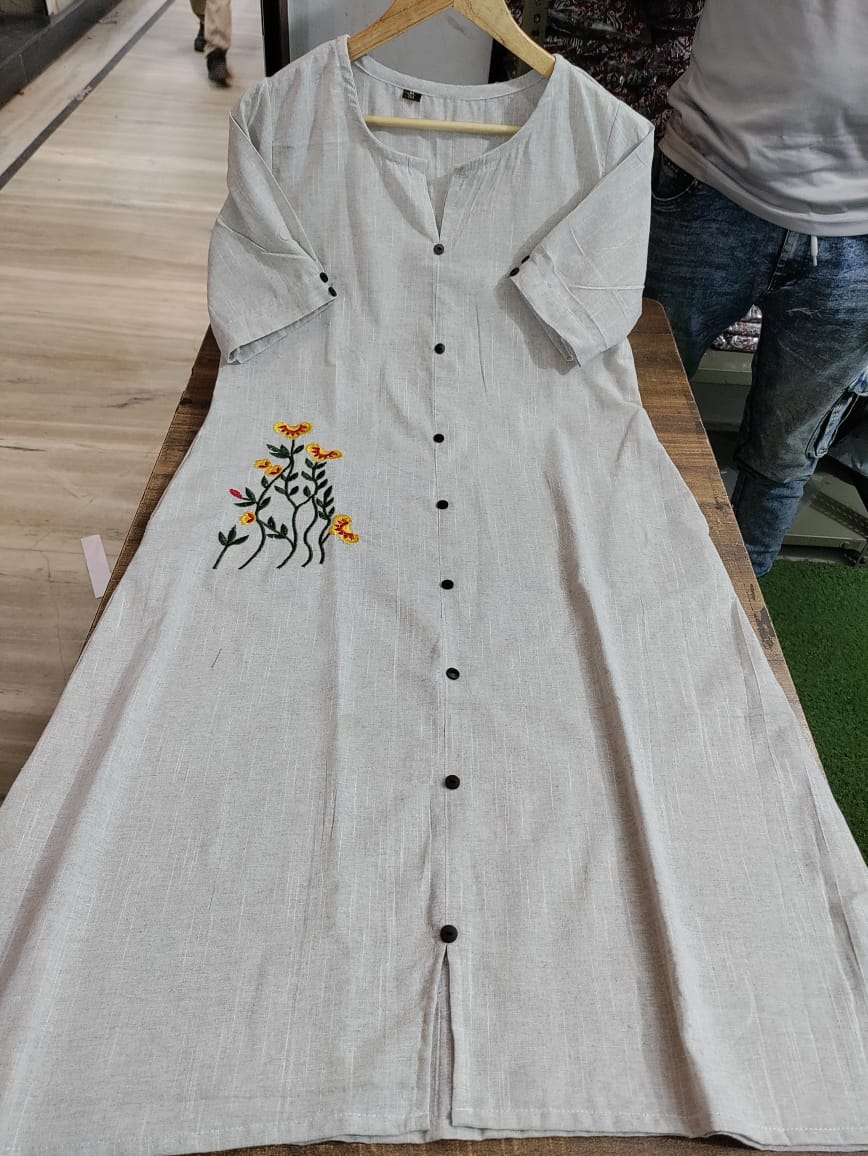 RHS0029  Handloom khadi cotton dress