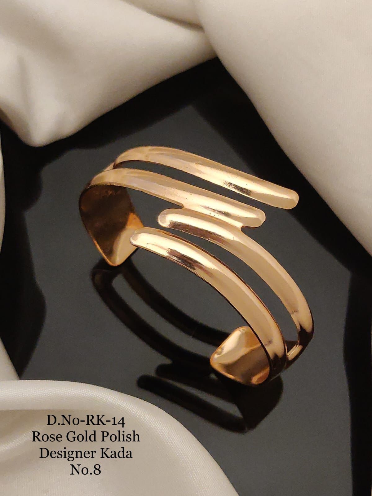 SI0031 Rose Gold Polish Designer Kada
