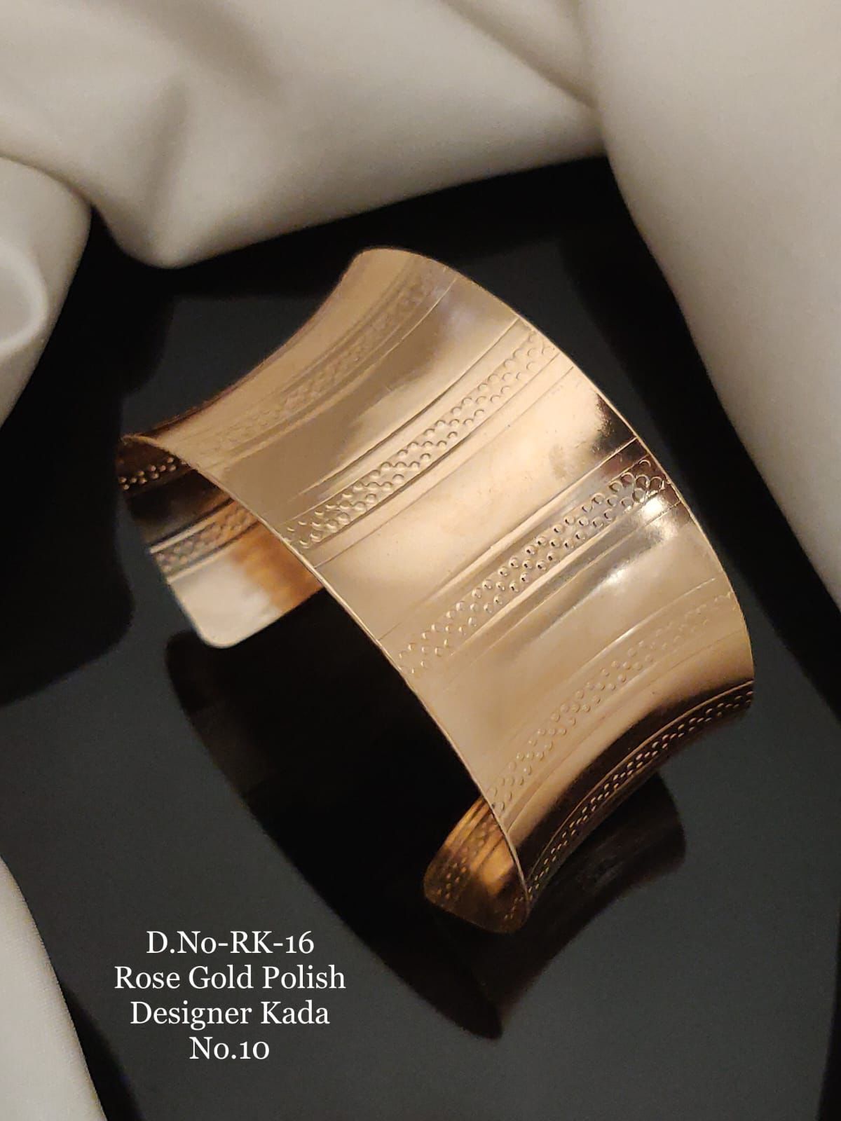 SI0031 Rose Gold Polish Designer Kada