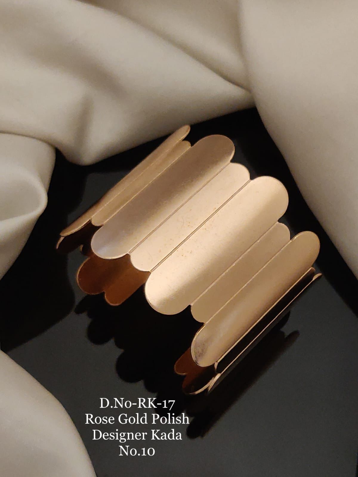SI0031 Rose Gold Polish Designer Kada